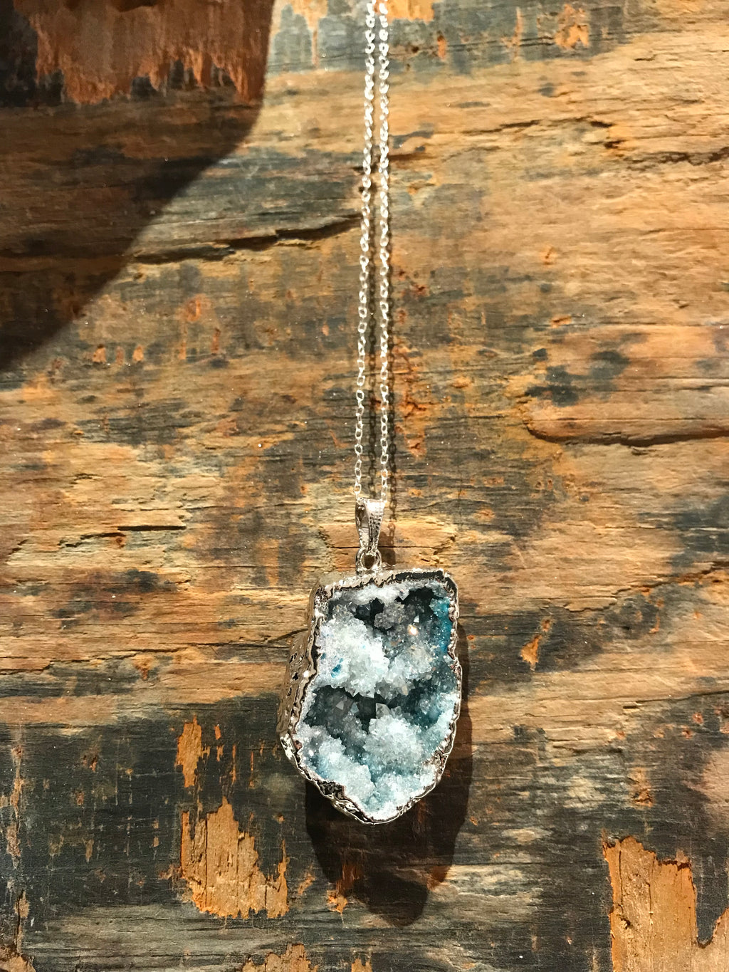 Druzy Geode Pendant