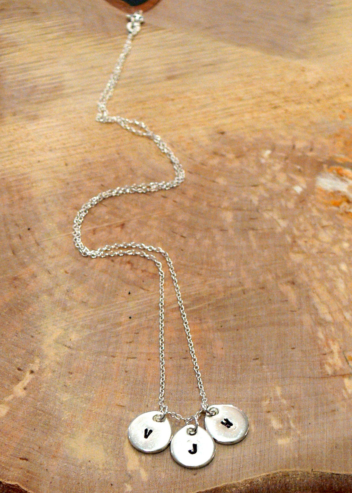 Engraved tag necklace