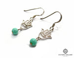 Turquoise Hamsa Earrings