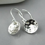 Hammered Disc Earrings